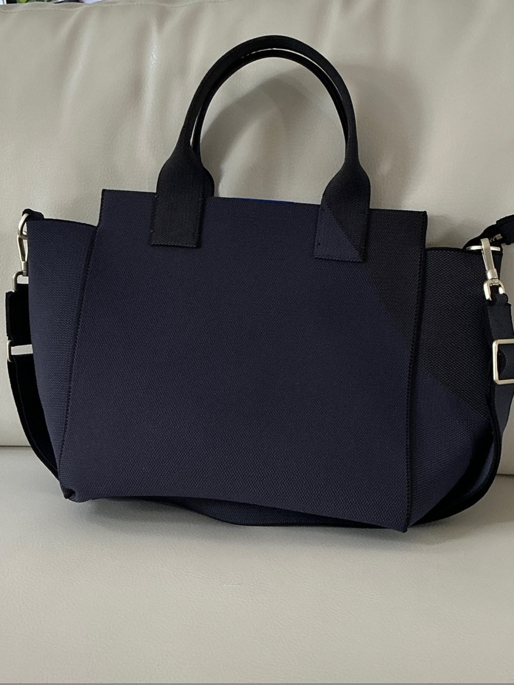 NWOT Rothy's Navy Structured Tote with Removable Strap